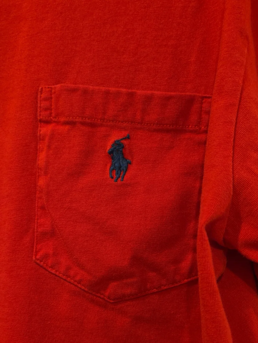 POLO RALPH LAUREN Red Pocket Crewneck T-Shirt - Men's